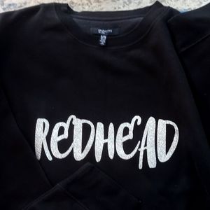 BNWT Brunette the Label x Chatters 'Redhead' Sweatshirt size L/XL